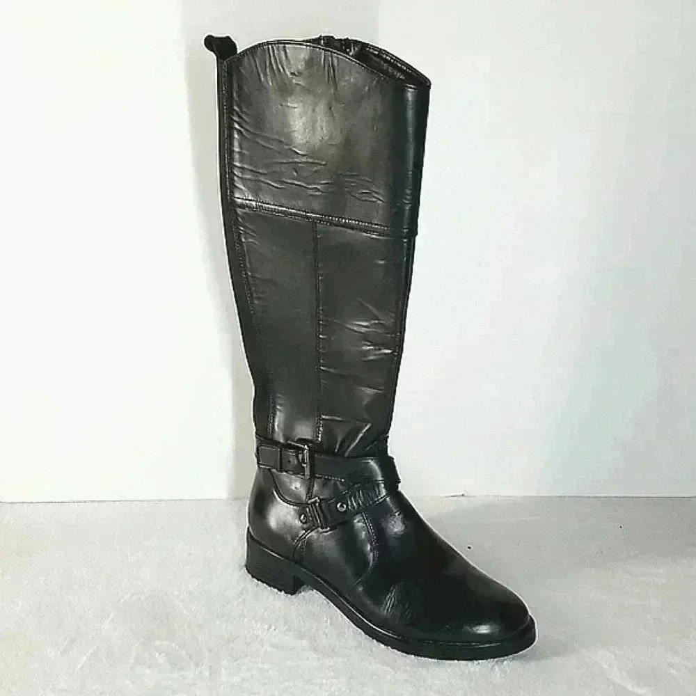 Bandolino tall black boots 6.5 nwob